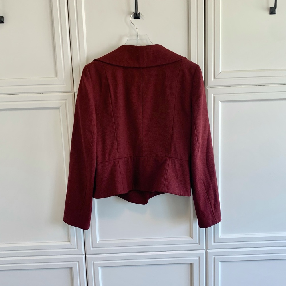 Loft Maroon Double Breasted Jacket - image 2